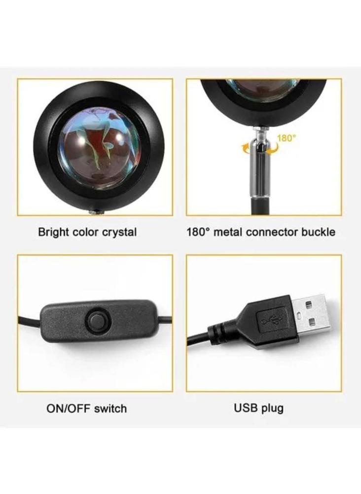 16 Colors RGB Sunset Projection Lamp
