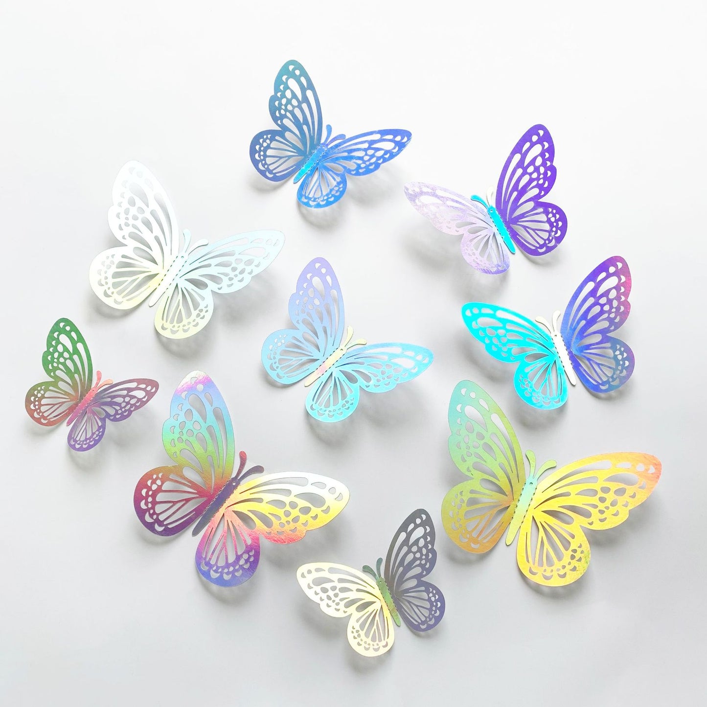 Foreign trade 3d Three-Dimensional Hollow butterfly wall stickers living room wall decorations holiday layout warm and romantic self-adhesive stickers