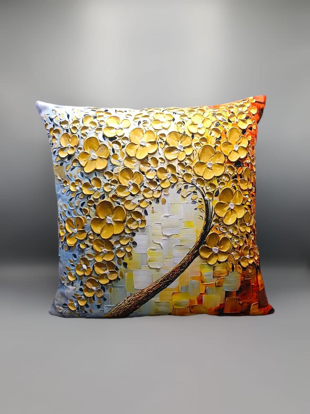 1 Pc Velvet Printed Cushion Cover