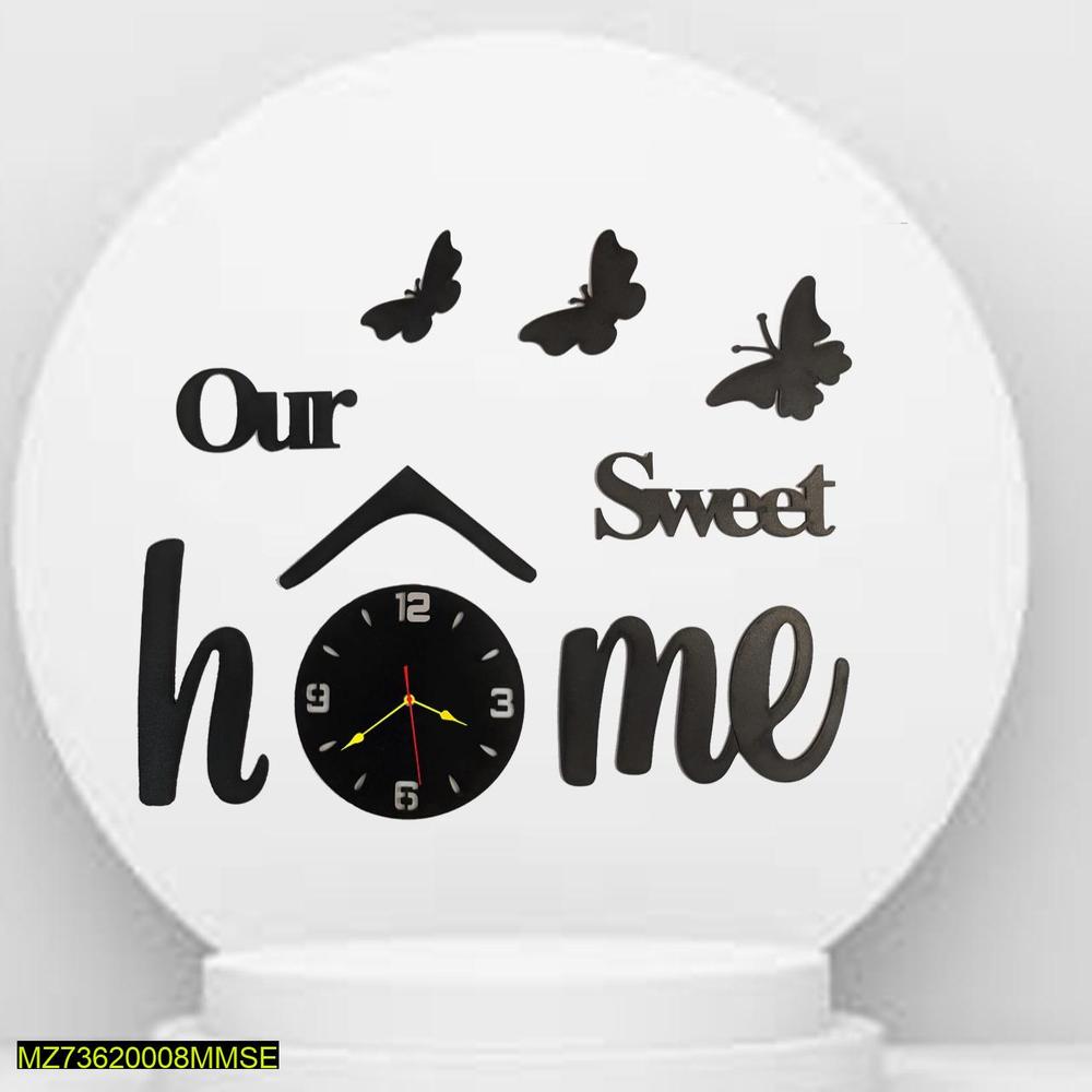 HOME SWEET HOME WALL CLOCK DECORATION