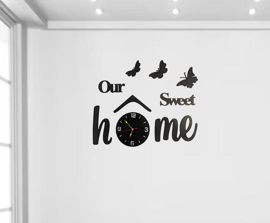 HOME SWEET HOME WALL CLOCK DECORATION