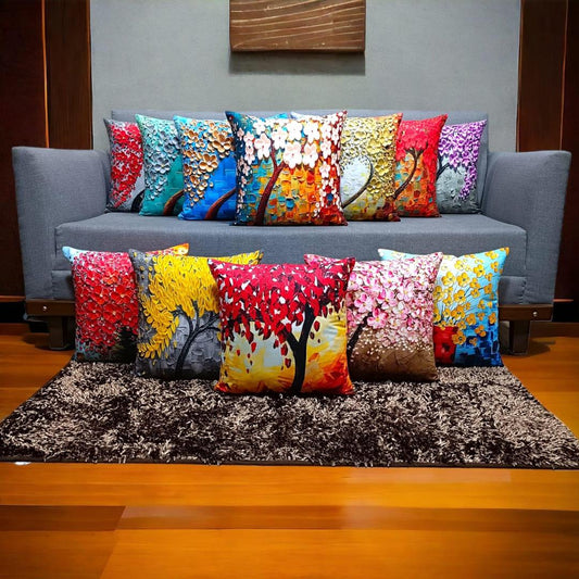 1 Pc Velvet Printed Cushion Cover