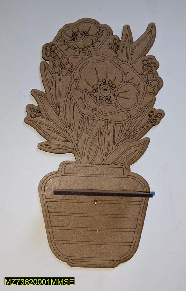 3D Engraved Flower Bucket Shelves