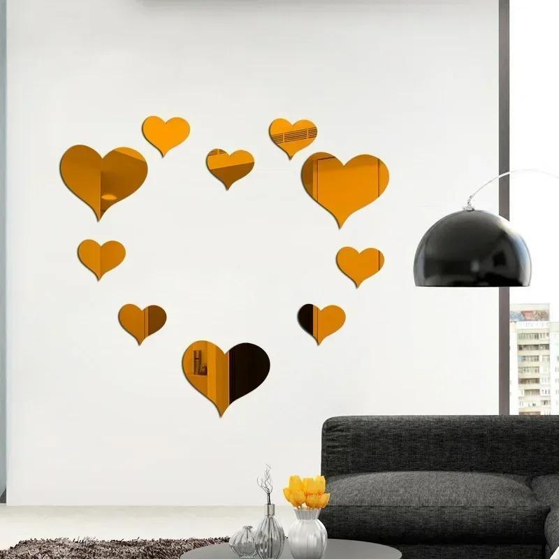 Stunning 8 Pcs Acrylic Mirrors - Beautifully Crafted for Home Decor